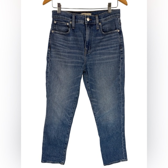 Madewell The High Rise Slim Crop Boyjean in Lavern Wash - Picture 4 of 16